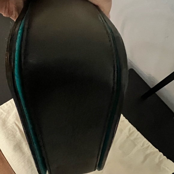 Coach Page Calf Hair Painted Leaf/Walnut Crossbody - Picture 10 of 13